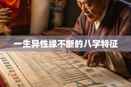一生异性缘不断的八字特征 一生异性缘不断的八字特征