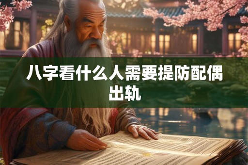 八字看什么人需要提防配偶出轨 八字看什么人需要提防配偶出轨