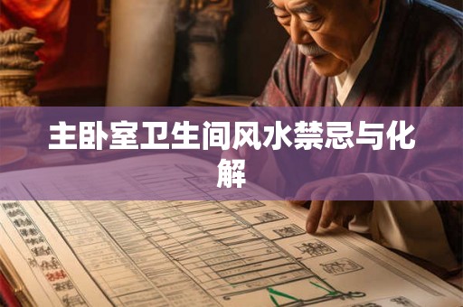 主卧室卫生间风水禁忌与化解