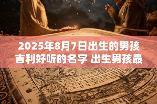 2025年8月7日出生的男孩吉利好听的名字 出生男孩最佳取名合集 2025年8月7日出生的男孩吉利好听的名字 出生男孩最佳取名合集