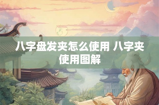 八字盘发夹怎么使用 八字夹使用图解 八字盘发夹怎么使用 八字夹使用图解