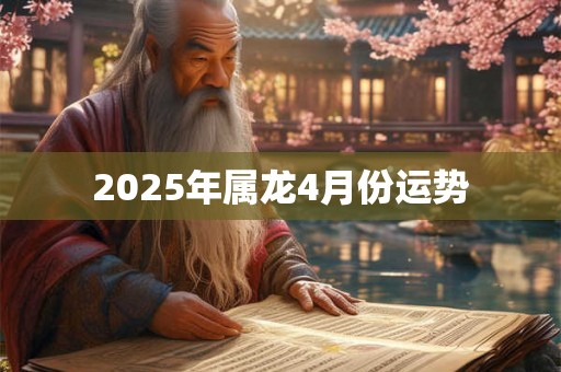 2025年属龙4月份运势 2025年属龙4月份运势