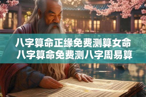 八字算命正缘免费测算女命 八字算命免费测八字周易算命 八字算命正缘免费测算女命 八字算命免费测八字周易算命