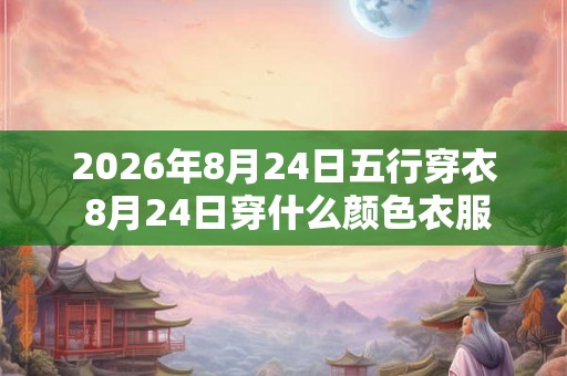 2026年8月24日五行穿衣 8月24日穿什么颜色衣服 2026年8月24日五行穿衣 8月24日穿什么颜色衣服