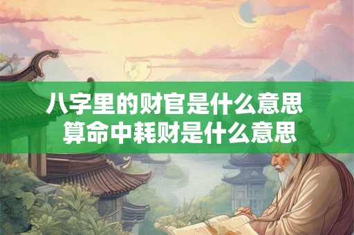 八字里的财官是什么意思 算命中耗财是什么意思 八字里的财官是什么意思 算命中耗财是什么意思