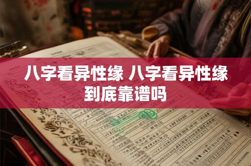 八字看异性缘 八字看异性缘到底靠谱吗 八字看异性缘 八字看异性缘到底靠谱吗