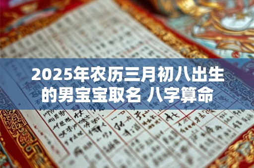 2025年农历三月初八出生的男宝宝取名 八字算命 2025年农历三月初八出生的男宝宝取名 八字算命