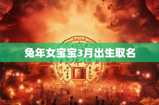 兔年女宝宝3月出生取名