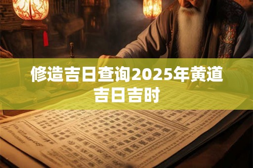 修造吉日查询2025年黄道吉日吉时 修造吉日查询2025年黄道吉日吉时