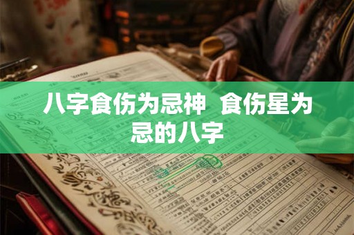 八字食伤为忌神 食伤星为忌的八字 八字食伤为忌神 食伤星为忌的八字