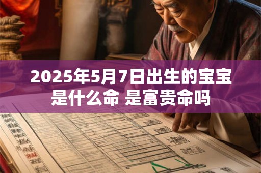 2025年5月7日出生的宝宝是什么命 是富贵命吗