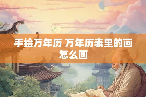手绘万年历 万年历表里的画怎么画 手绘万年历 万年历表里的画怎么画