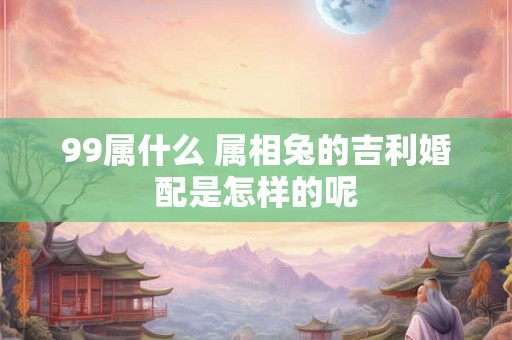 99属什么 属相兔的吉利婚配是怎样的呢