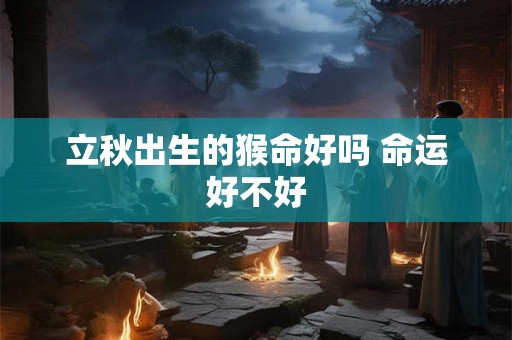 立秋出生的猴命好吗 命运好不好