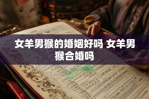女羊男猴的婚姻好吗 女羊男猴合婚吗 女羊男猴的婚姻好吗 女羊男猴合婚吗