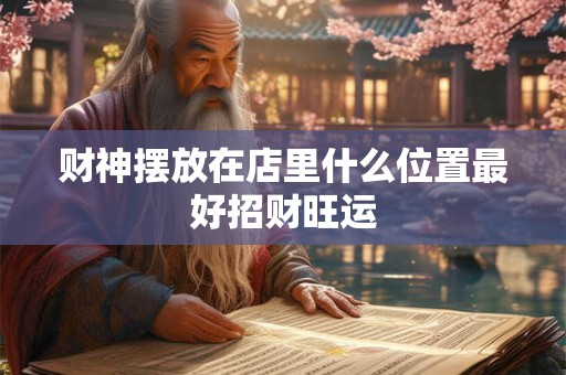 财神摆放在店里什么位置最好招财旺运