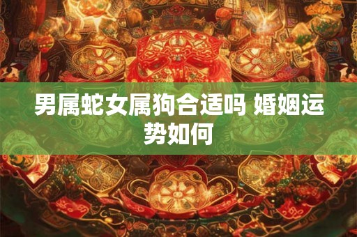 男属蛇女属狗合适吗 婚姻运势如何