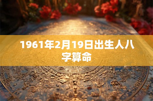 1961年2月19日出生人八字算命