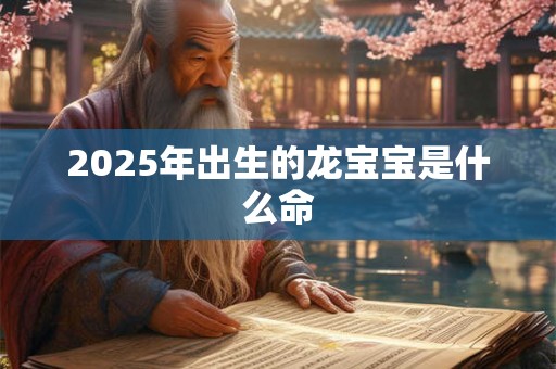 2025年出生的龙宝宝是什么命 2025年出生的龙宝宝是什么命
