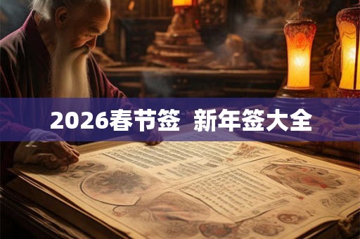 2026春节签  新年签大全