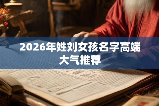 2026年姓刘女孩名字高端大气推荐 2026年姓刘女孩名字高端大气推荐