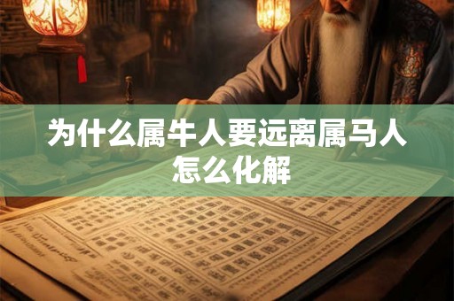 为什么属牛人要远离属马人 怎么化解 为什么属牛人要远离属马人 怎么化解