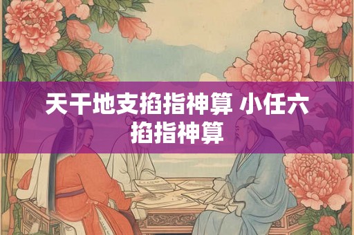 天干地支掐指神算 小任六掐指神算 天干地支掐指神算 小任六掐指神算