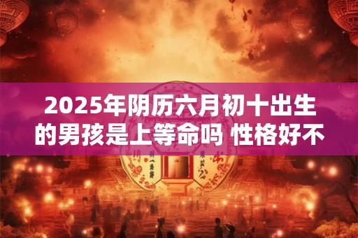 2025年阴历六月初十出生的男孩是上等命吗 性格好不好相处