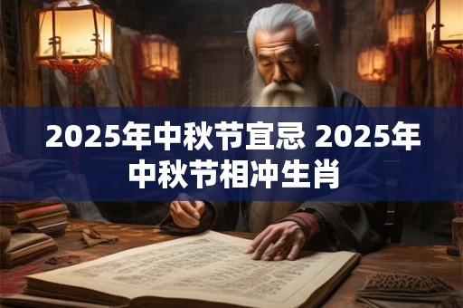 2025年中秋节宜忌 2025年中秋节相冲生肖