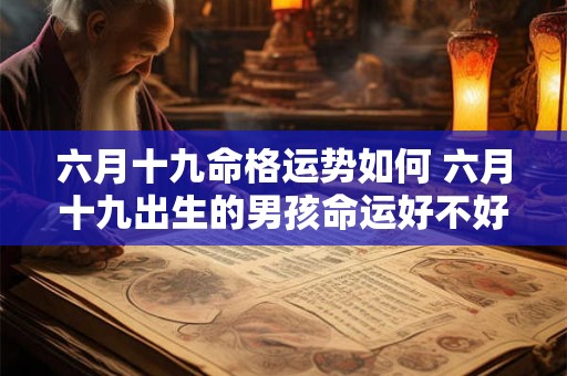 六月十九命格运势如何 六月十九出生的男孩命运好不好 六月十九命格运势如何 六月十九出生的男孩命运好不好