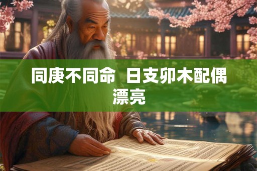 同庚不同命 日支卯木配偶漂亮 同庚不同命 日支卯木配偶漂亮