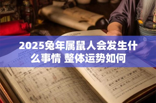 2025兔年属鼠人会发生什么事情 整体运势如何 2025兔年属鼠人会发生什么事情 整体运势如何