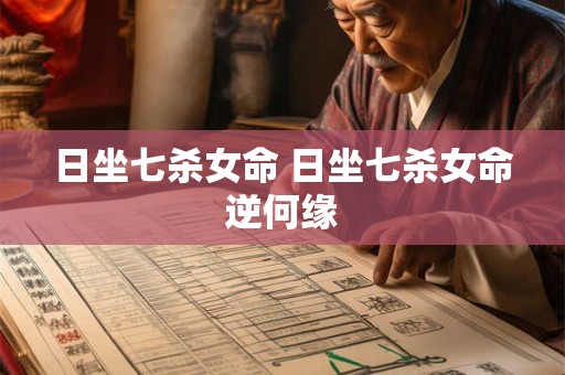 日坐七杀女命 日坐七杀女命逆何缘