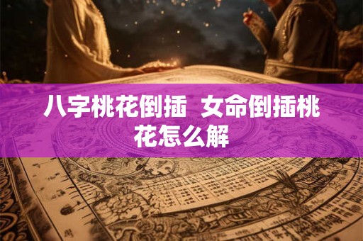 八字桃花倒插  女命倒插桃花怎么解