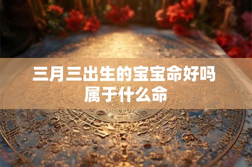 三月三出生的宝宝命好吗 属于什么命 三月三出生的宝宝命好吗 属于什么命
