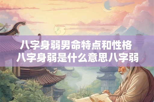八字身弱男命特点和性格 八字身弱是什么意思八字弱的人命运好不好 八字身弱男命特点和性格 八字身弱是什么意思八字弱的人命运好不好