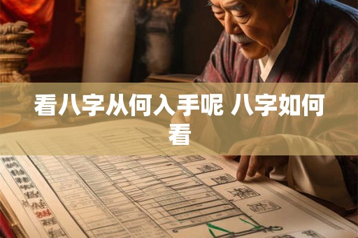 看八字从何入手呢 八字如何看 看八字从何入手呢 八字如何看