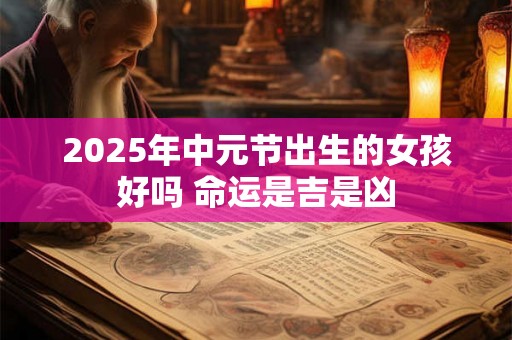 2025年中元节出生的女孩好吗 命运是吉是凶 2025年中元节出生的女孩好吗 命运是吉是凶