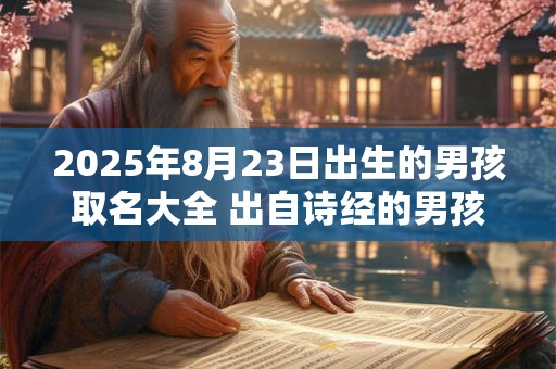 2025年8月23日出生的男孩取名大全 出自诗经的男孩名字 2025年8月23日出生的男孩取名大全 出自诗经的男孩名字