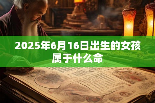 2025年6月16日出生的女孩属于什么命