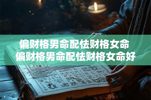 偏财格男命配怯财格女命 偏财格男命配怯财格女命好不好