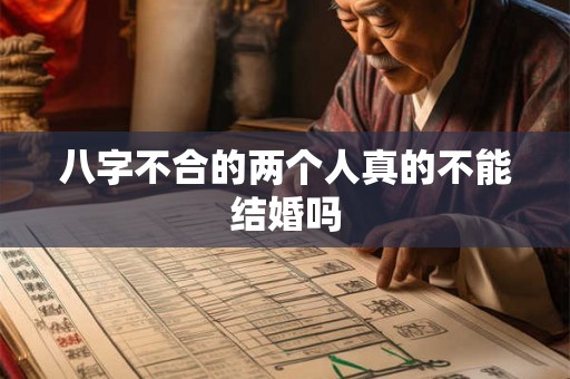 八字不合的两个人真的不能结婚吗 八字不合的两个人真的不能结婚吗
