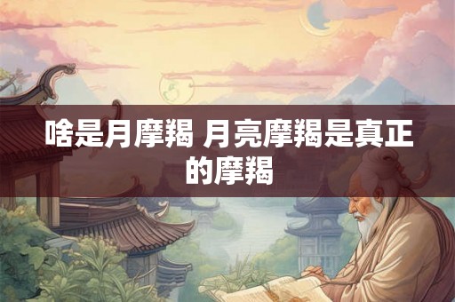 啥是月摩羯 月亮摩羯是真正的摩羯 啥是月摩羯 月亮摩羯是真正的摩羯