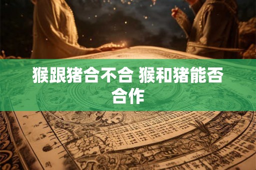 猴跟猪合不合 猴和猪能否合作