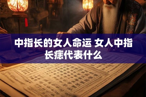 中指长的女人命运 女人中指长痣代表什么 中指长的女人命运 女人中指长痣代表什么