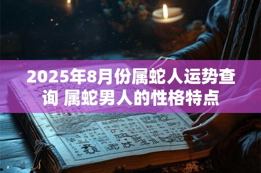 2025年8月份属蛇人运势查询 属蛇男人的性格特点 2025年8月份属蛇人运势查询 属蛇男人的性格特点