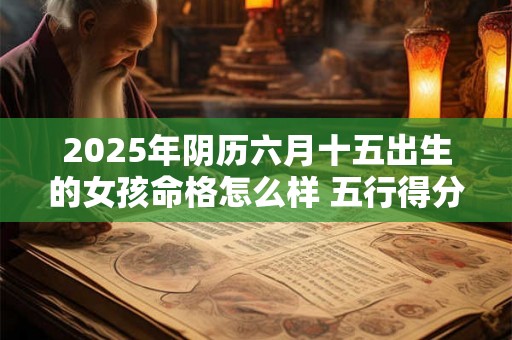 2025年阴历六月十五出生的女孩命格怎么样 五行得分如何 2025年阴历六月十五出生的女孩命格怎么样 五行得分如何