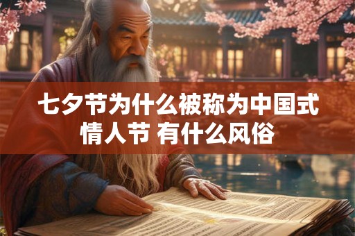 七夕节为什么被称为中国式情人节 有什么风俗 七夕节为什么被称为中国式情人节 有什么风俗