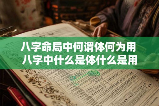 八字命局中何谓体何为用 八字中什么是体什么是用 八字命局中何谓体何为用 八字中什么是体什么是用