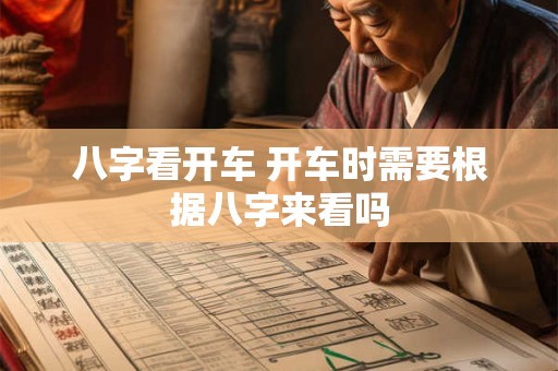 八字看开车 开车时需要根据八字来看吗 八字看开车 开车时需要根据八字来看吗